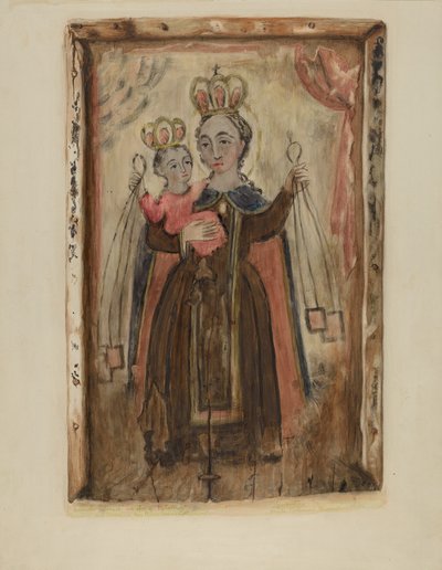 Retablo (Unsere Liebe Frau vom Karmel) von Maude Valle