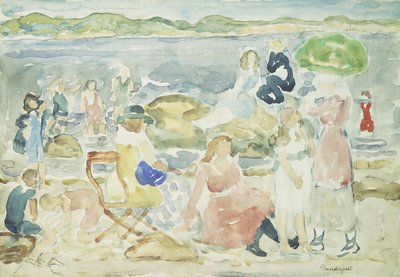 Ein Tag am Strand von Maurice Brazil Prendergast