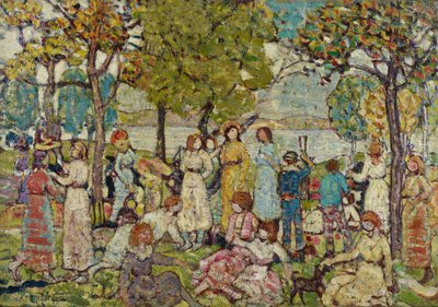 Ferien, ca. 1920 von Maurice Brazil Prendergast