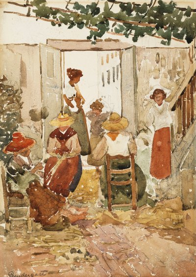Spitzenmacherinnen, Venedig, 1898 von Maurice Brazil Prendergast