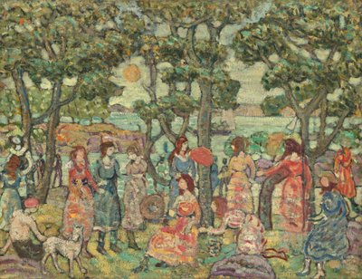 Landschaft mit Figuren, 1921 von Maurice Brazil Prendergast