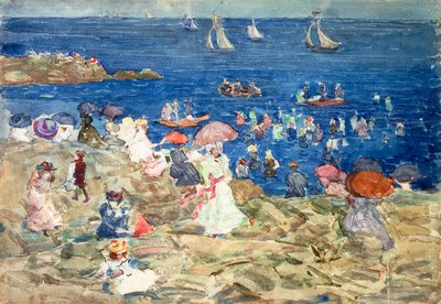 Strandszene in Neuengland, ca. 1896-97 von Maurice Brazil Prendergast