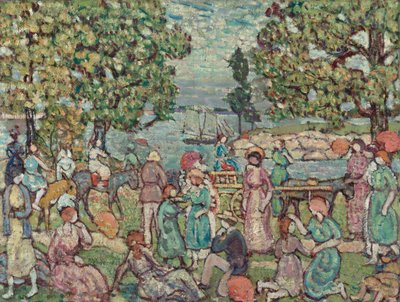 Am Strand, Nr. 3, 1915 von Maurice Brazil Prendergast