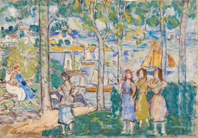 Bäume, Häuser, Menschen von Maurice Brazil Prendergast