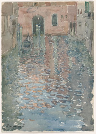 Venezianische Kanäle, ca. 1898 von Maurice Brazil Prendergast