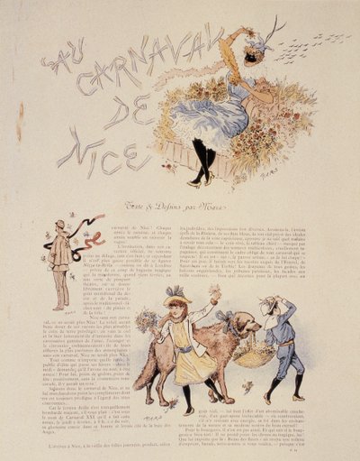 Karneval in Nizza, 1894 von Maurice Charles Mathieu Bonvoisin