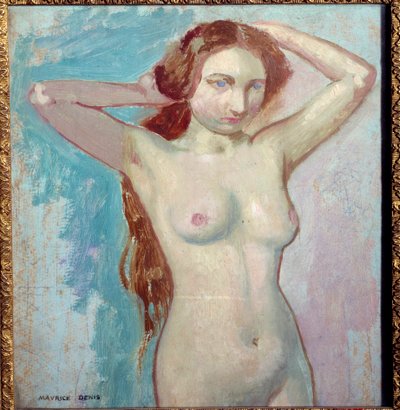 Nackte Haarpflege von Maurice Denis