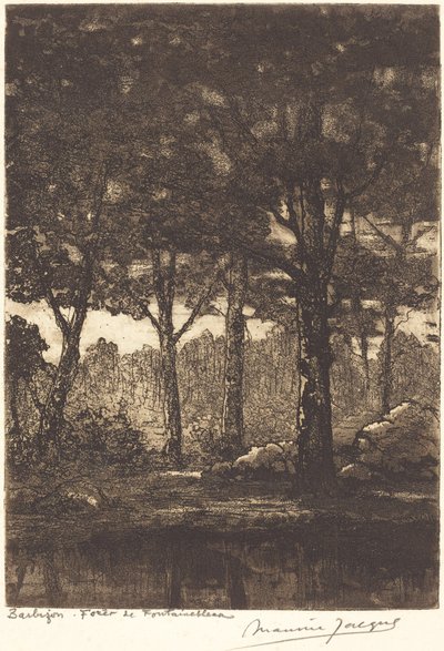 Barbizon: Wald von Fontainebleau von Maurice Jacque