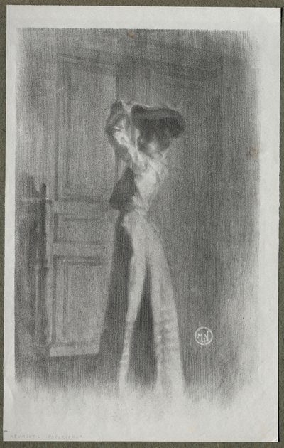 Modische Frau von Maurice Louis Henri Newmont