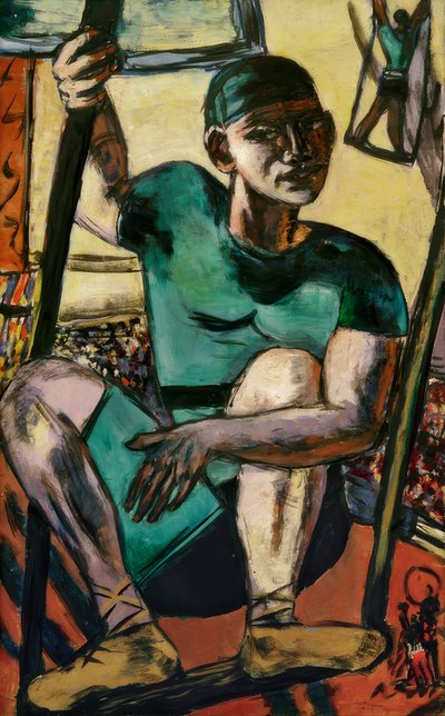 Akrobat auf der Schaukel von Max Beckmann