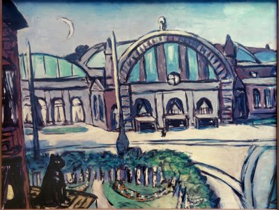 Frankfurter Hauptbahnhof von Max Beckmann
