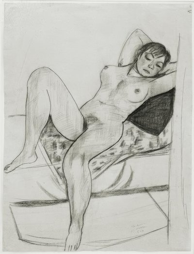 Liegender weiblicher Akt von Max Beckmann