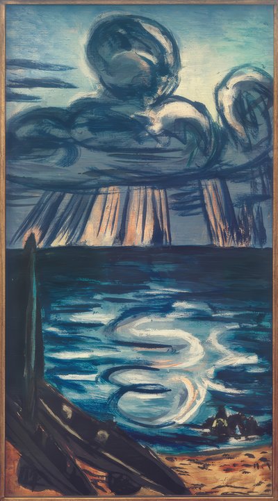 Meer mit großer Wolke von Max Beckmann