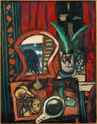 Stilleben mit Toilettentisch von Max Beckmann
