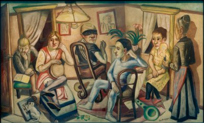 Vor dem Maskenball von Max Beckmann