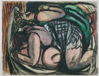 Zwei liegende Frauen von Max Beckmann