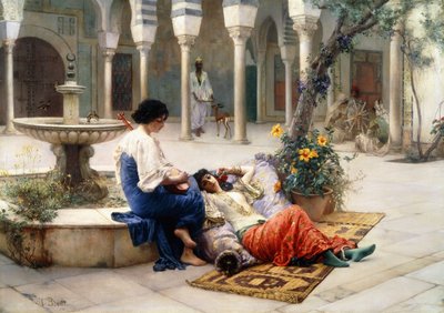 Im Hof des Harems von Ferdinand Max Bredt