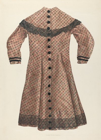 Challis Mädchenkleid, ca. 1937 von Max Fernekes