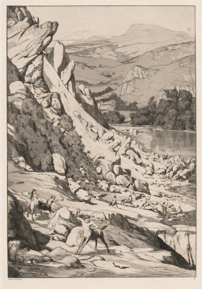 Erdrutsch (Opus IV, 6) von Max Klinger