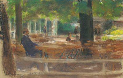 Biergarten in Laren, ca. 1903 von Max Liebermann