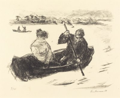 Kanufahren von Max Liebermann