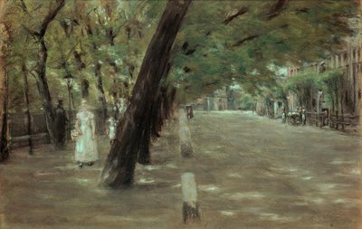 Die Kirchenallee in St. Georg, Hamburg von Max Liebermann