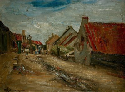 Dorfstraße in Holland von Max Liebermann