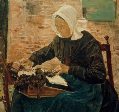 Eine holländische Klöpplerin von Max Liebermann