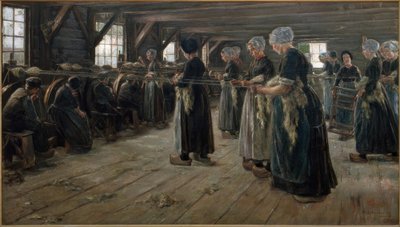 Flachsscheuer in Laren von Max Liebermann