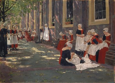 Freizeit im Amsterdamer Waisenhaus von Max Liebermann