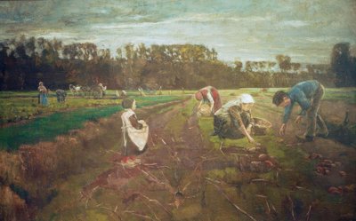 Kartoffelernte in Barbizon von Max Liebermann