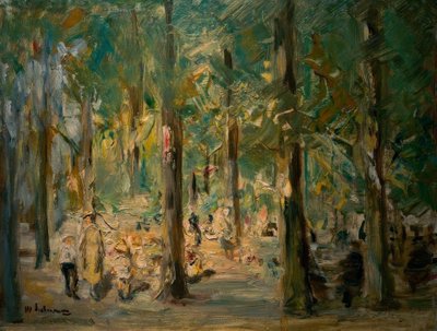 Kinderspielplatz im Tiergarten von Max Liebermann