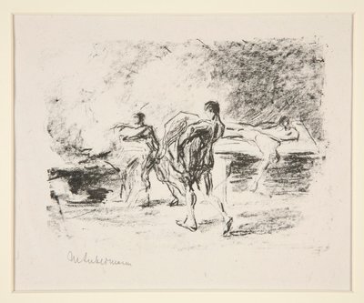 Leichenverbrennung, zu Goethes Bassompierre von Max Liebermann