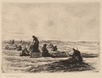 Netze flicken von Max Liebermann