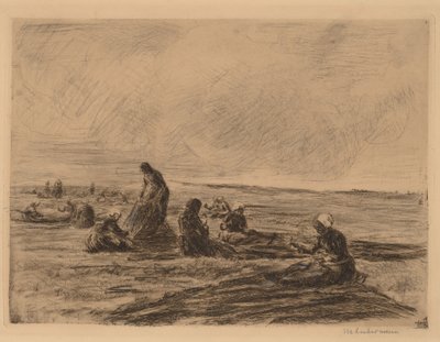 Netze flicken, 1894 von Max Liebermann