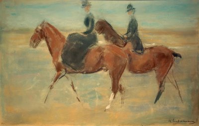 Reiter und Reiterin am Meer von Max Liebermann