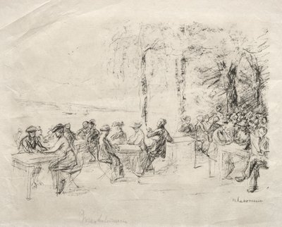 Restaurant am Wasser von Max Liebermann