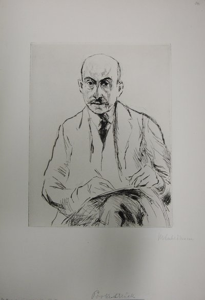 Selbstbildnis als 70-Jähriger von Max Liebermann