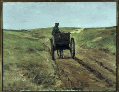 Wagen in den Dünen bei Katwijk von Max Liebermann