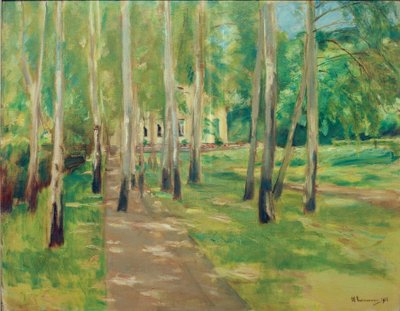 Wannseegarten mit Birkenallee von Max Liebermann