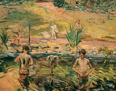 Badende Knaben von Max Slevogt