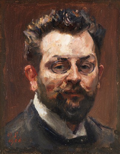 Selbstporträt, 1906 von Max Slevogt