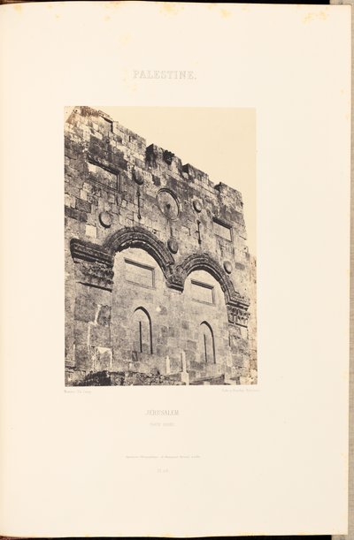 Palästina. Jerusalem. Goldenes Tor von Maxime Du Camp