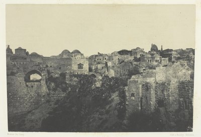 Westliches Viertel, Jerusalem; Palästina von Maxime Du Camp