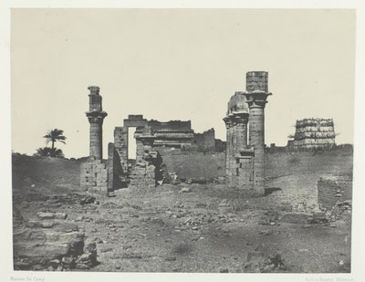 Tempel von Hermontis, Oberägypten von Maxime Du Camp