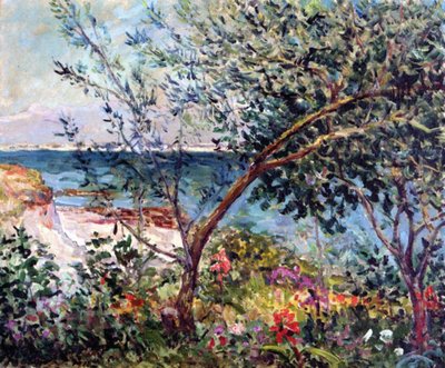 Der Garten des Künstlers in der Bretagne von Maxime Emile Louis Maufra