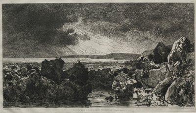 Les roches noires bei Trouville von Maxime Lalanne