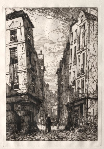 Rue des Marmousets (Alt-Paris) von Maxime Lalanne