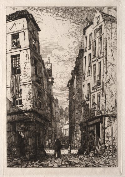 Rue des Marmousets (Altes Paris) von Maxime Lalanne