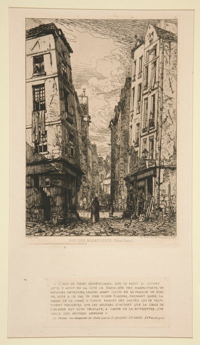Rue des Marmousets (Vieux Paris) von Maxime Lalanne